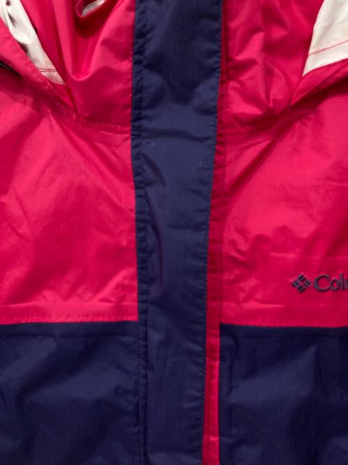 Columbia（コロンビア）Columbia (コロンビア) シンプソンサンクチュアリウィメンズレインスーツ ピンク×ネイビー サイズ:Lの古着・服飾アイテム