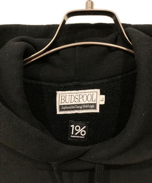 BUDSPOOL（バッズプール）BUDSPOOL (バッズプール) プルオーバーパーカー ブラック サイズ:Lの古着・服飾アイテム