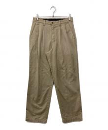 DOCKERS（ドッカーズ）の古着「2タックパンツ」｜ベージュ