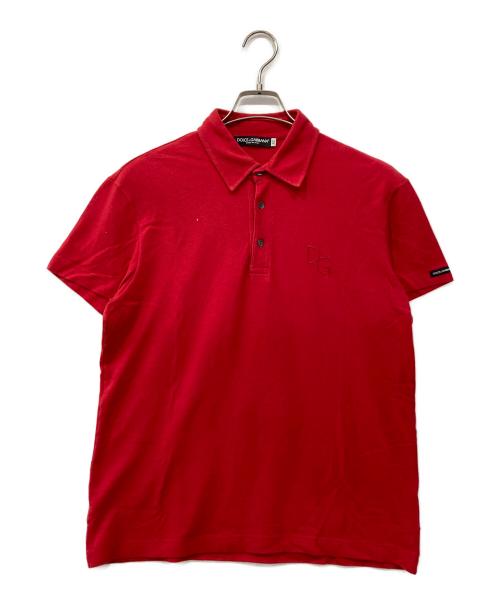 DOLCE & GABBANA（ドルチェ＆ガッバーナ）DOLCE & GABBANA (ドルチェ＆ガッバーナ) ポロシャツ レッド サイズ:52の古着・服飾アイテム