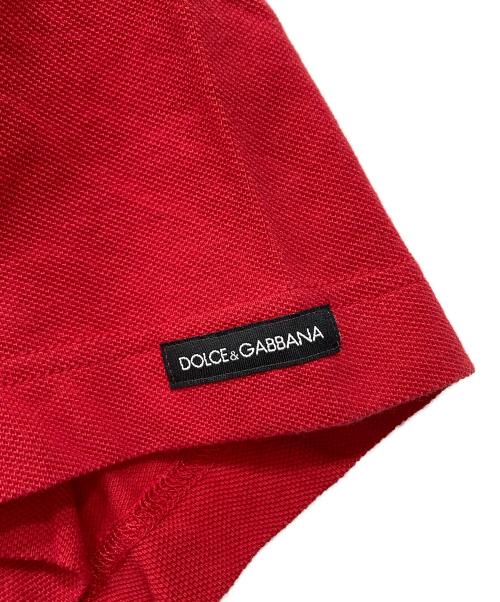 DOLCE & GABBANA（ドルチェ＆ガッバーナ）DOLCE & GABBANA (ドルチェ＆ガッバーナ) ポロシャツ レッド サイズ:52の古着・服飾アイテム