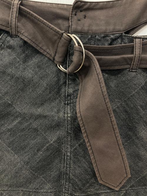 Vivienne Westwood RED LABEL（ヴィヴィアンウエストウッドレッドレーベル）Vivienne Westwood RED LABEL (ヴィヴィアンウエストウッドレッドレーベル) デニムミニスカート グレー×ブラウン サイズ:1の古着・服飾アイテム