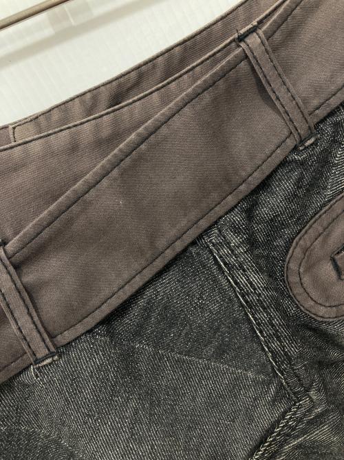 Vivienne Westwood RED LABEL（ヴィヴィアンウエストウッドレッドレーベル）Vivienne Westwood RED LABEL (ヴィヴィアンウエストウッドレッドレーベル) デニムミニスカート グレー×ブラウン サイズ:1の古着・服飾アイテム