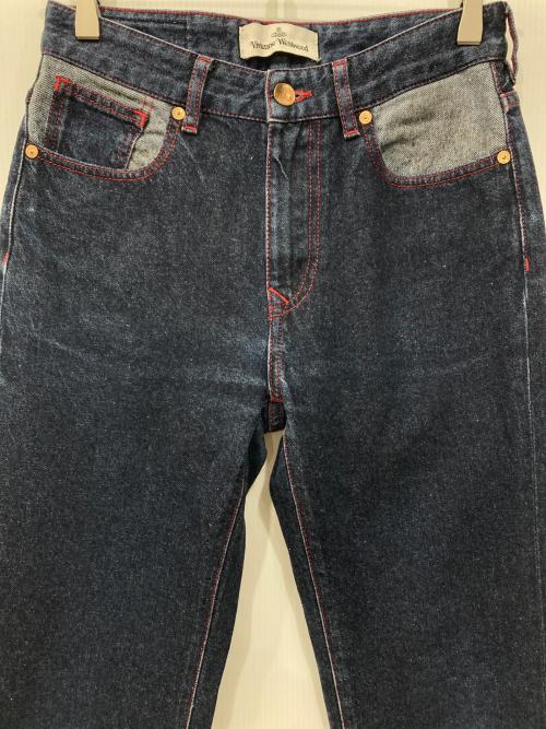 Vivienne Westwood（ヴィヴィアンウエストウッド）Vivienne Westwood (ヴィヴィアンウエストウッド) デニムパンツ ブルー サイズ:W25の古着・服飾アイテム