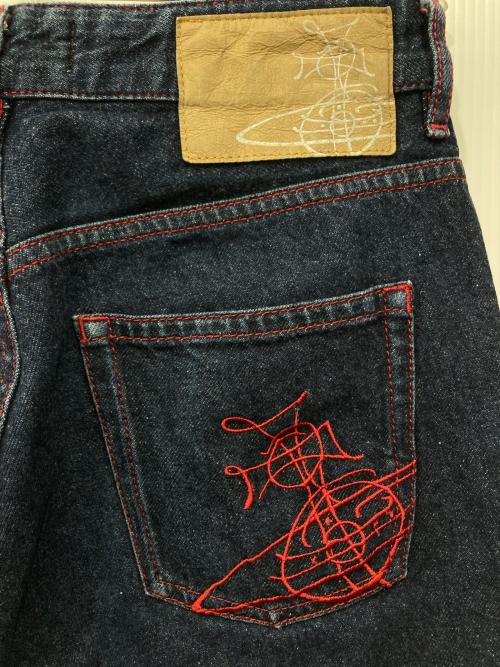 Vivienne Westwood（ヴィヴィアンウエストウッド）Vivienne Westwood (ヴィヴィアンウエストウッド) デニムパンツ ブルー サイズ:W25の古着・服飾アイテム