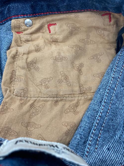 Vivienne Westwood（ヴィヴィアンウエストウッド）Vivienne Westwood (ヴィヴィアンウエストウッド) デニムパンツ ブルー サイズ:W25の古着・服飾アイテム