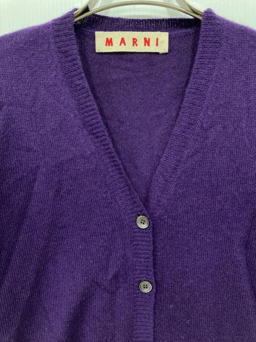 MARNI（マルニ）MARNI (マルニ) カシミヤニットカーディガン パープル サイズ:38の古着・服飾アイテム