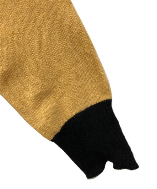 MARNI（マルニ）MARNI (マルニ) カシミヤカ混ニットーディガン イエロー×ピンク サイズ:36の古着・服飾アイテム