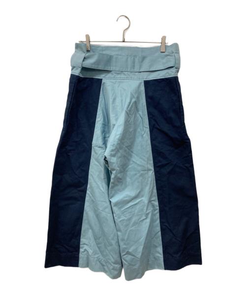 MARNI（マルニ）MARNI (マルニ) パネル ワイドレッグ パンツ ブルー サイズ:36の古着・服飾アイテム