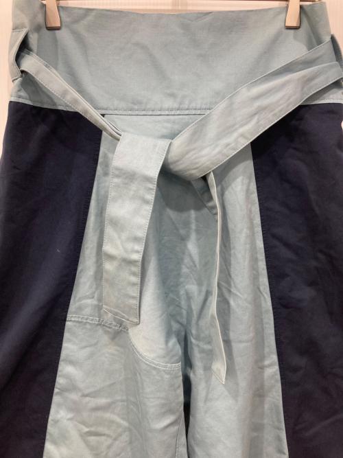 MARNI（マルニ）MARNI (マルニ) パネル ワイドレッグ パンツ ブルー サイズ:36の古着・服飾アイテム