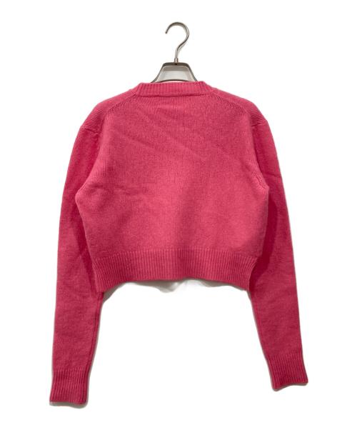 MARNI（マルニ）MARNI (マルニ) カシミヤ混クルーネックニット ピンク サイズ:38の古着・服飾アイテム