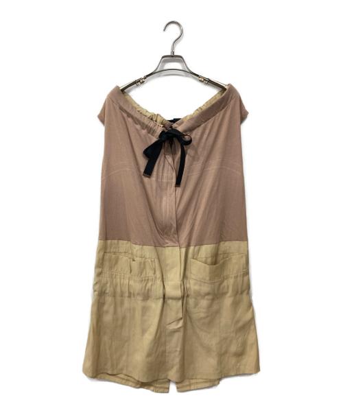 MARNI（マルニ）MARNI (マルニ) 切替ワンピース ベージュ サイズ:38の古着・服飾アイテム