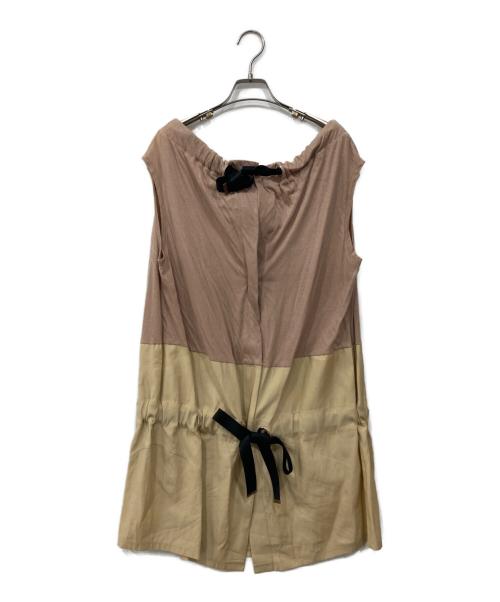 MARNI（マルニ）MARNI (マルニ) 切替ワンピース ベージュ サイズ:38の古着・服飾アイテム