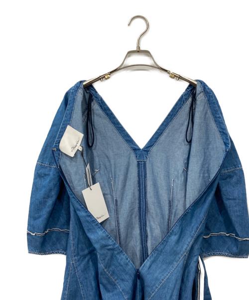 3.1 phillip lim（スリーワンフィリップリム）3.1 phillip lim (スリーワンフィリップリム) コントラストステッチ ドレス インディゴの古着・服飾アイテム
