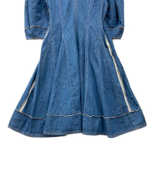 3.1 phillip lim（スリーワンフィリップリム）3.1 phillip lim (スリーワンフィリップリム) コントラストステッチ ドレス インディゴの古着・服飾アイテム