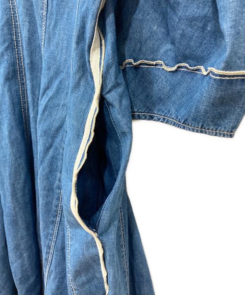 3.1 phillip lim（スリーワンフィリップリム）3.1 phillip lim (スリーワンフィリップリム) コントラストステッチ ドレス インディゴの古着・服飾アイテム