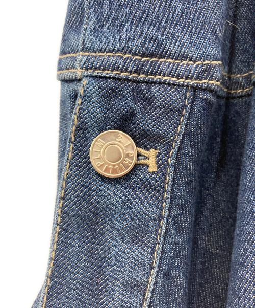 3.1 phillip lim（スリーワンフィリップリム）3.1 phillip lim (スリーワンフィリップリム) デニムコンボ フレンチテリードレス グレー×インディゴの古着・服飾アイテム