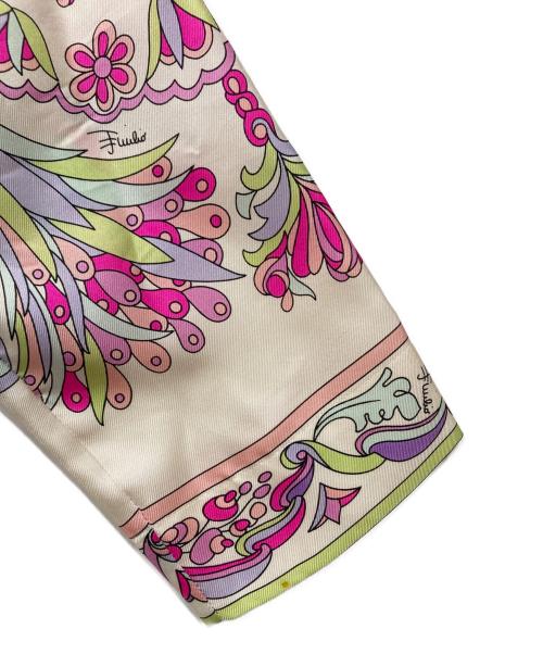 Emilio Pucci（エミリオ プッチ）Emilio Pucci (エミリオ プッチ) 総柄シルクシャツ マルチカラー サイズ:38の古着・服飾アイテム