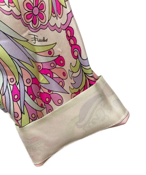 Emilio Pucci（エミリオ プッチ）Emilio Pucci (エミリオ プッチ) 総柄シルクシャツ マルチカラー サイズ:38の古着・服飾アイテム