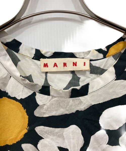 MARNI（マルニ）MARNI (マルニ) フラワープリントブラウス イエロー×ホワイト サイズ:36の古着・服飾アイテム