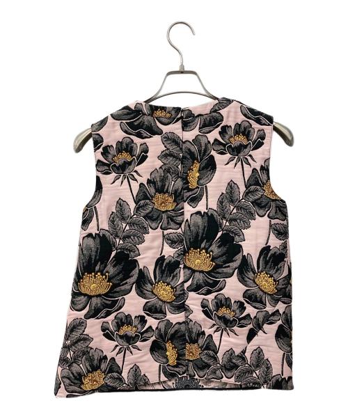 MARNI（マルニ）MARNI (マルニ) ノースリーブブラウス ピンク×ブラック サイズ:38の古着・服飾アイテム