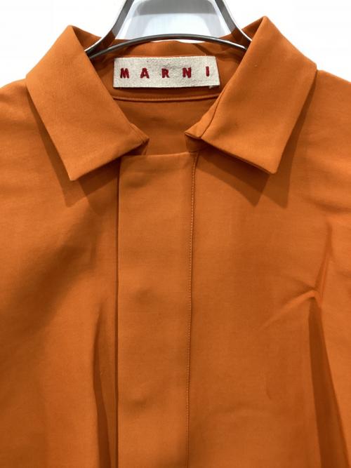 MARNI（マルニ）MARNI (マルニ) 比翼プルオーバーシャツ オレンジ サイズ:38の古着・服飾アイテム