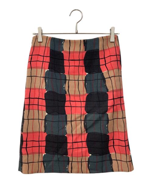 MARNI（マルニ）MARNI (マルニ) ジオメトリックパターンスカート マルチカラー サイズ:38の古着・服飾アイテム