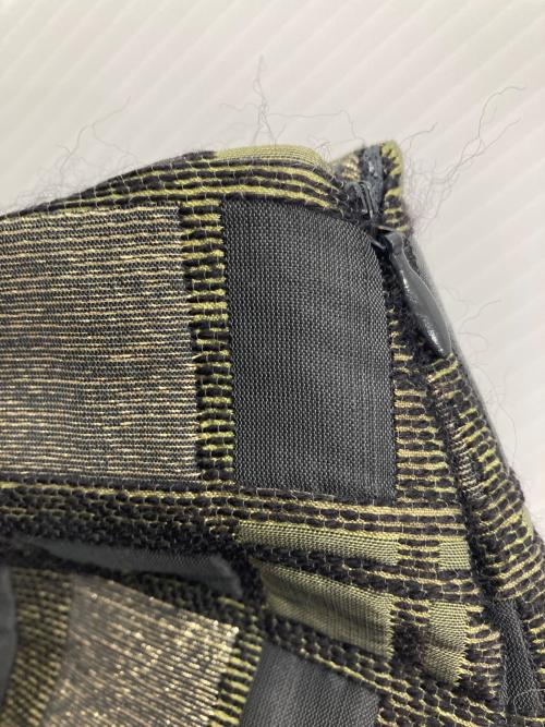 MARNI（マルニ）MARNI (マルニ) ジャガードスカート カーキ×グレー サイズ:38の古着・服飾アイテム