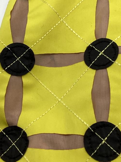 MARNI（マルニ）MARNI (マルニ) 総柄スカート イエロー×ブラック サイズ:38の古着・服飾アイテム