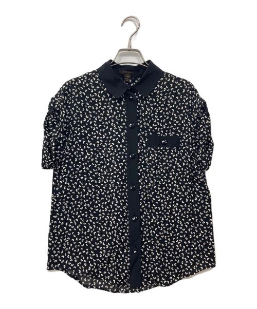 LOUIS VUITTON（ルイ ヴィトン）LOUIS VUITTON (ルイ ヴィトン) 半袖シルクシャツ ブラック サイズ:34の古着・服飾アイテム