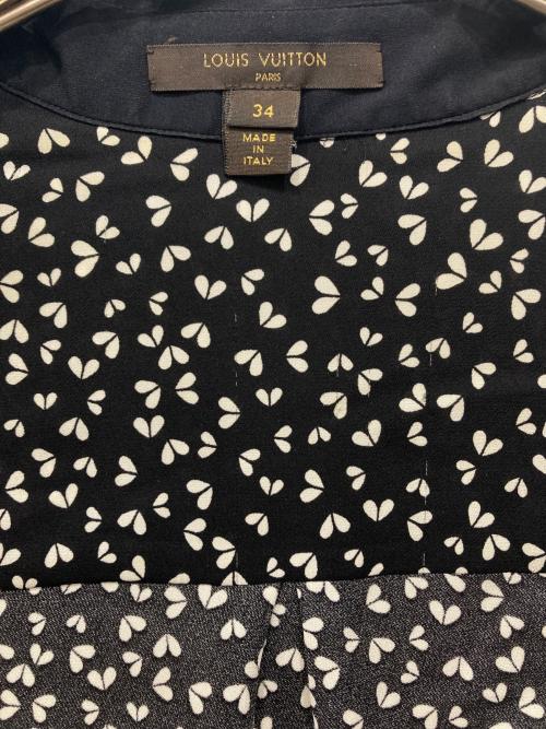 LOUIS VUITTON（ルイ ヴィトン）LOUIS VUITTON (ルイ ヴィトン) 半袖シルクシャツ ブラック サイズ:34の古着・服飾アイテム
