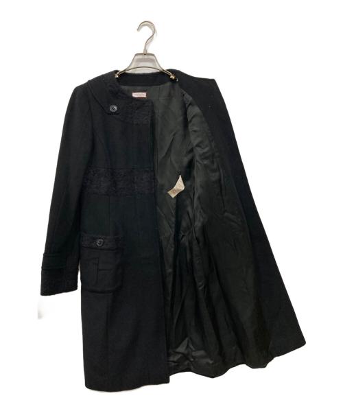MAX&Co.（マックスアンドコー）MAX&Co. (マックスアンドコー) ノーカラーコート ブラック サイズ:40の古着・服飾アイテム