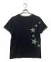 Heaven by Marc Jacobs (ヘブンバイマークジェイコブス) スターメッシュリンガーTシャツ ブラック×グレー サイズ:XS：10000円