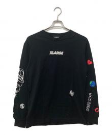X-LARGE（エクストララージ）の古着「ロングスリーブカットソー」｜ブラック