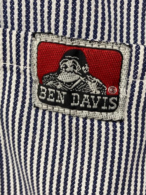 BEN DAVIS（ベンデイビス）BEN DAVIS (ベンデイビス) ヒッコリーストライプ半袖シャツ インディゴ サイズ:Lの古着・服飾アイテム