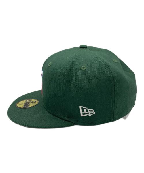 New Era（ニューエラ）New Era (ニューエラ) Supreme (シュプリーム) ベースボールキャップ グリーン サイズ:7 3/8　58.7cmの古着・服飾アイテム