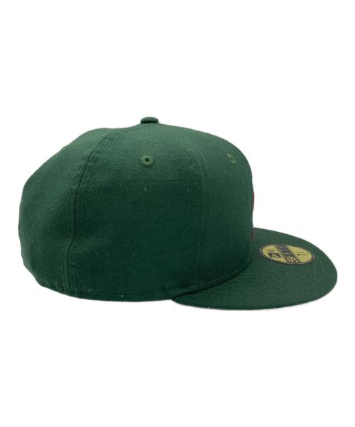 New Era（ニューエラ）New Era (ニューエラ) Supreme (シュプリーム) ベースボールキャップ グリーン サイズ:7 3/8　58.7cmの古着・服飾アイテム