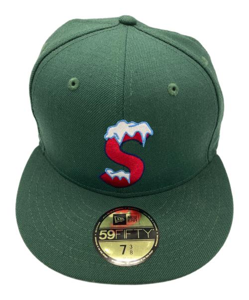 New Era（ニューエラ）New Era (ニューエラ) Supreme (シュプリーム) ベースボールキャップ グリーン サイズ:7 3/8　58.7cmの古着・服飾アイテム