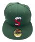 中古・古着 New Era (ニューエラ) Supreme (シュプリーム) ベースボールキャップ グリーン サイズ:7 3/8　58.7cm：7000円
