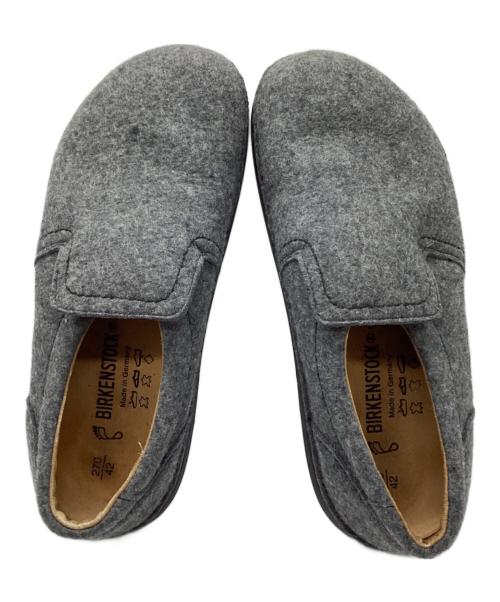 BIRKENSTOCK（ビルケンシュトック）BIRKENSTOCK (ビルケンシュトック) フェルト地スリッポン グレー サイズ:27の古着・服飾アイテム