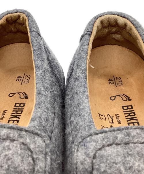 BIRKENSTOCK（ビルケンシュトック）BIRKENSTOCK (ビルケンシュトック) フェルト地スリッポン グレー サイズ:27の古着・服飾アイテム