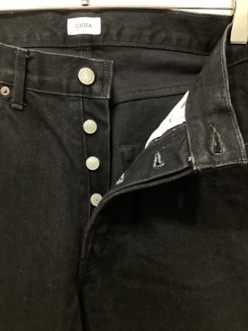 CIOTA（シオタ）CIOTA (シオタ) 本藍スビンコットン 13.5oz ストレートデニム ブラック サイズ:31の古着・服飾アイテム