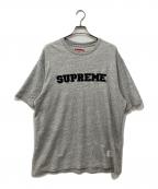 SUPREMEシュプリーム）の古着「カレッジ アップリケ S/S トップ」｜グレー
