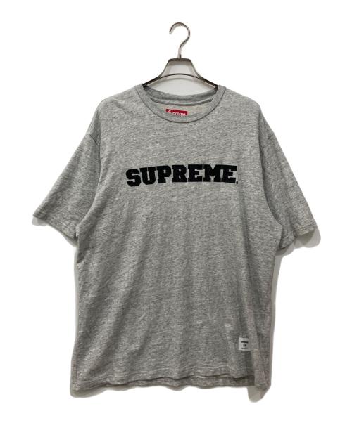 SUPREME（シュプリーム）Supreme (シュプリーム) カレッジ アップリケ S/S トップ グレー サイズ:XLの古着・服飾アイテム