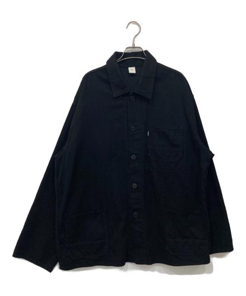 OVY（オヴィー）OVY (オヴィー) ユーロワークブラックデニムジャケット ブラック サイズ:XLの古着・服飾アイテム