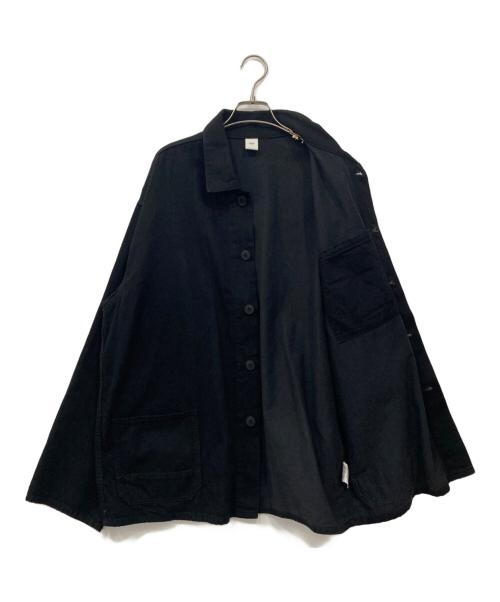 OVY（オヴィー）OVY (オヴィー) ユーロワークブラックデニムジャケット ブラック サイズ:XLの古着・服飾アイテム