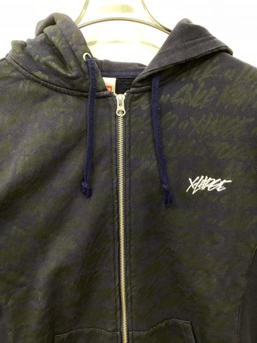 X-LARGE（エクストララージ）X-LARGE (エクストララージ) ジップパーカー パープル サイズ:Lの古着・服飾アイテム