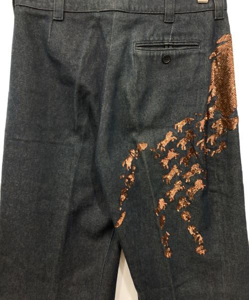 Chloe（クロエ）Chloe (クロエ) スパンコールデニムパンツ インディゴ サイズ:36の古着・服飾アイテム