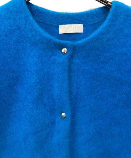 BALLSEY（ボールジィ）BALLSEY (ボールジィ) フラッフィーヤーン クルーネックカーディガン ブルー サイズ:Sの古着・服飾アイテム