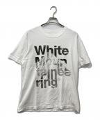 WHITE MOUNTAINEERINGホワイトマウンテ二アニング）の古着「マウンテンロゴTシャツ」｜ホワイト
